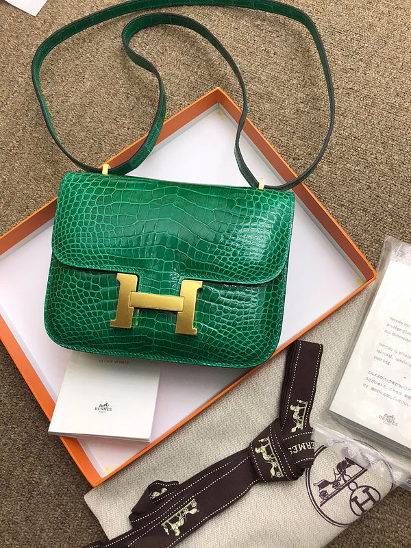 Close-up detail of poised bag design