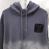 Side profile of Louis Vuitton luxury clothing with relaxed-fit cut