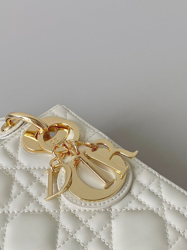 Interior view of structured signature women's handbag – women's designer-style accessory