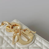Interior view of structured signature women's handbag – women's designer-style accessory