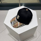 Angled view of Burberry unisex cap