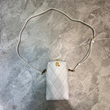 Statement Faux Leather Handbag - Modern Structured Build | Women's Statement Accessory #1043 - side angle view (image 2) of designer-inspired handbag