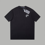 Close-up detail shot of Louis Vuitton cotton t-shirt with relaxed-fit cut