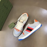 Gucci muted earth tones luxury sneakers view 9 heritage-inspired look