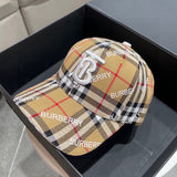 Angled view of Burberry unisex cap