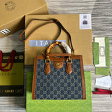 Back view of signature polished women's handbag – women's everyday handbag