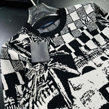 Side profile of Louis Vuitton luxury clothing with runway-inspired design