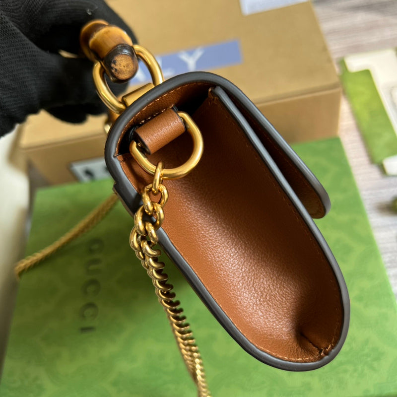 Side profile of elevated refined women's handbag – women's luxury accessory