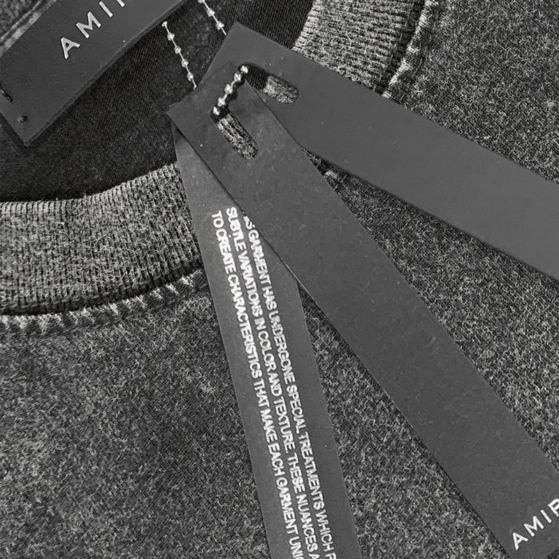 Amiri luxury t-shirt detail shot