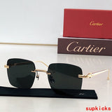 Angled view of Cartier unisex sunglasses