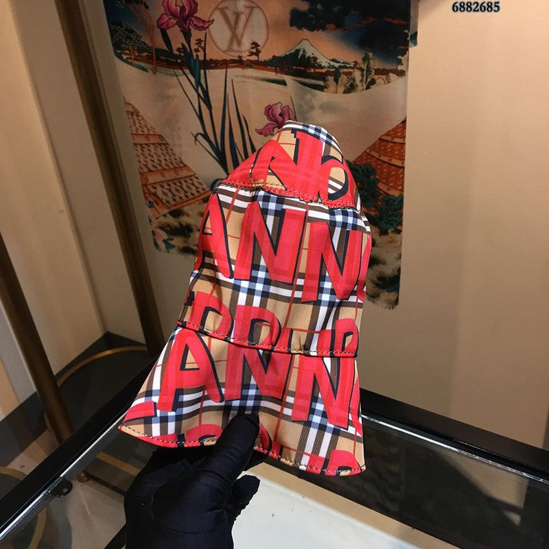 Side view of Burberry unisex cap