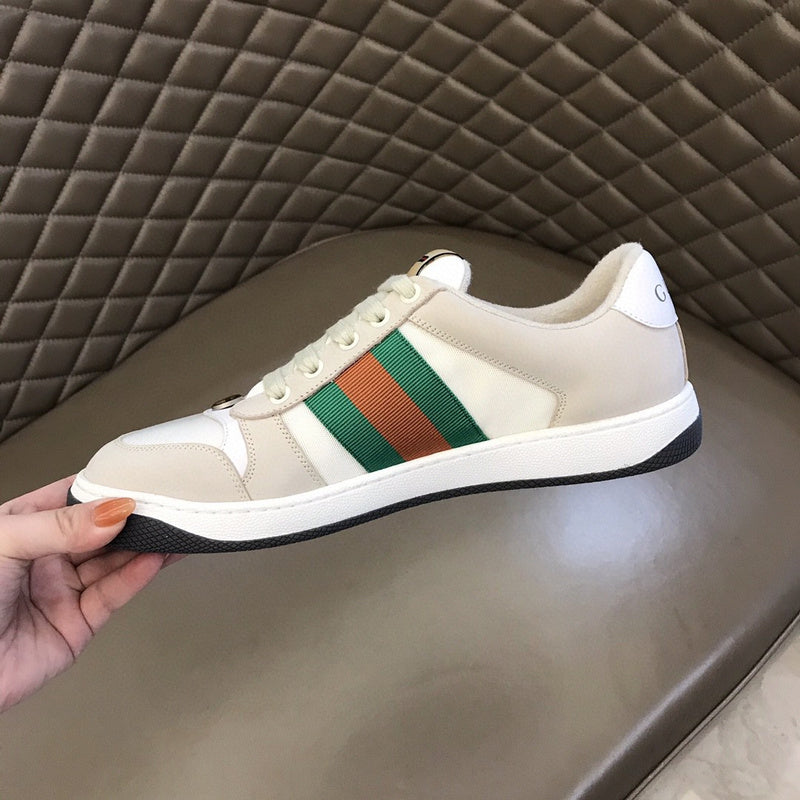 Gucci sneakers detailed view showing premium designer craftsmanship