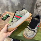 Gucci two-tone luxury sneakers view 6 sleek tonal finish