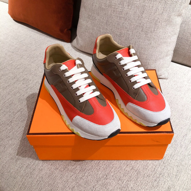Hermès White High-Top Sneakers - Lifestyle Styling Shot