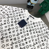 Close-up detail shot of Louis Vuitton cotton t-shirt with tailored silhouette