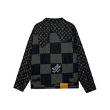 Side profile of Louis Vuitton luxury clothing with runway-inspired design