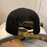 Side view of Burberry unisex cap