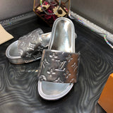 Louis Vuitton Chocolate Brown Platform Heels - Sole Detail View
