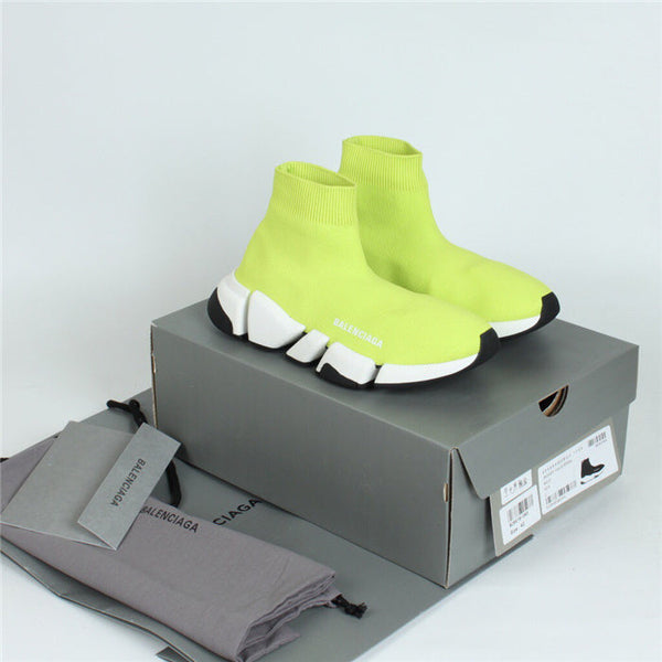 Balenciaga Chocolate Brown High-Top Sneakers - Side Profile View