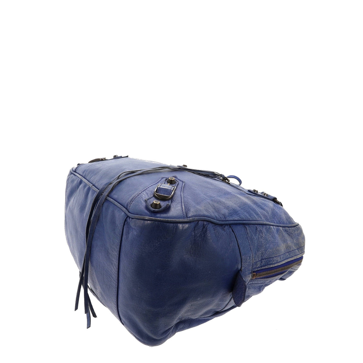 Balenciaga The Street Handbag in Blue Leather | Designer Luxury Handbag