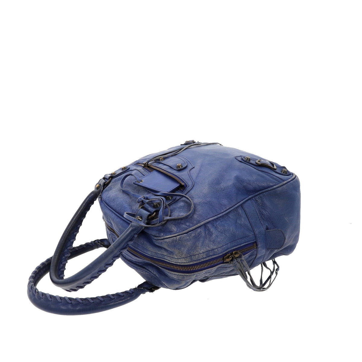 Balenciaga The Street Handbag in Blue Leather | Designer Luxury Handbag