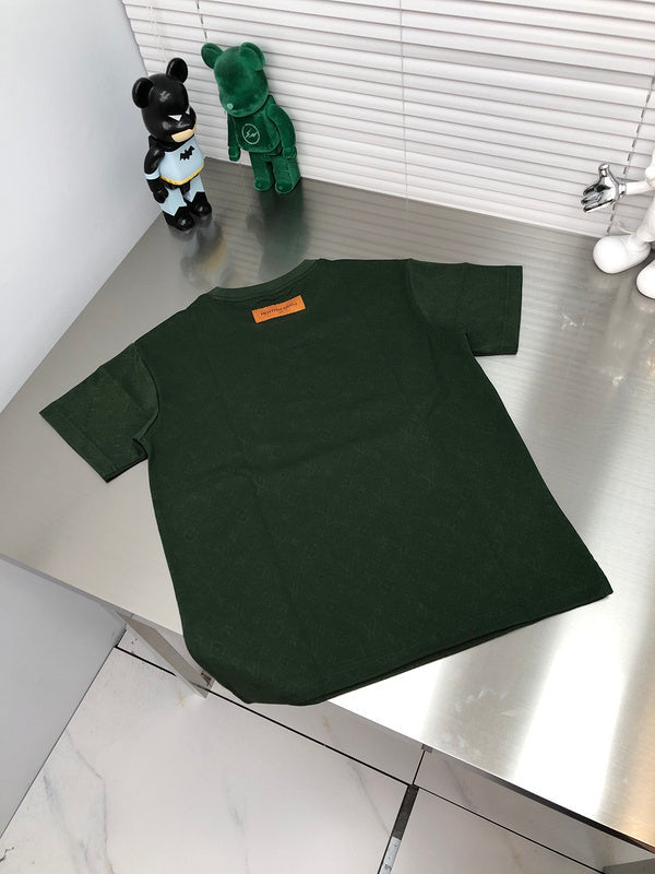 Front view of Louis Vuitton cotton t-shirt with label-forward styling