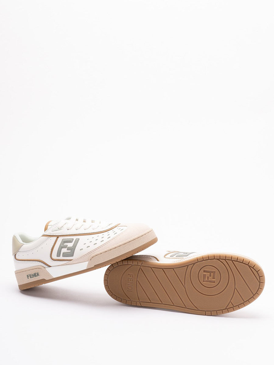 Close-up of Fendi athletic hardware and fine stitching