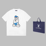 Front view of Louis Vuitton cotton t-shirt with monogram-inspired silhouette