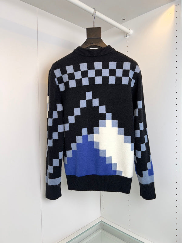 Side profile of Louis Vuitton luxury clothing with contemporary cut