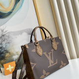  Signature shopper bag carried on shoulder