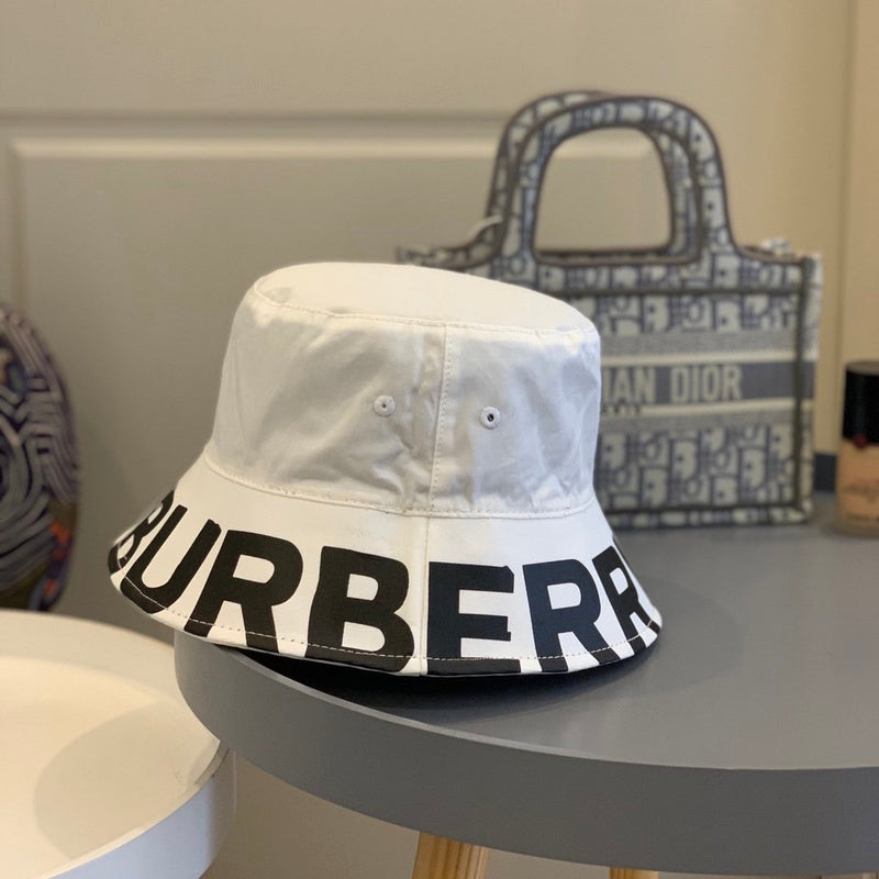 Angled view of Burberry unisex cap