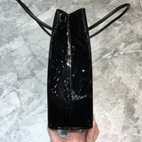 Polished Vegan Leather Handbag - Everyday Elegance | Women's Designer-Inspired Purse #908 - back view (image 4) of designer-inspired handbag