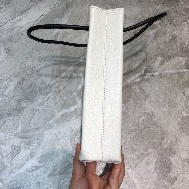 Timeless Faux Leather Handbag - Statement Silhouette | Women's Statement Accessory #1072 - hardware and detail close-up (image 5) of designer-inspired handbag