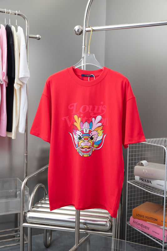 Front view of Louis Vuitton cotton t-shirt with relaxed-fit cut