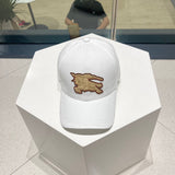 Close-up detail view of Burberry unisex cap