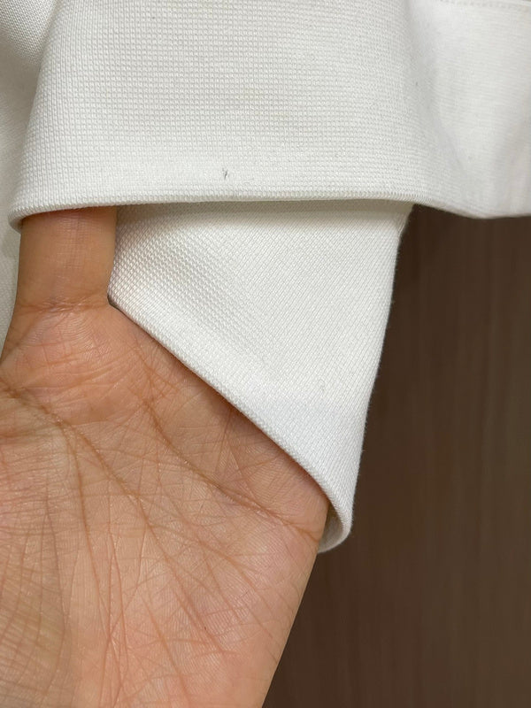 Close-up of Burberry designer clothing craftsmanship