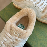 Gucci muted earth tones luxury sneakers view 9 cushioned comfort fit