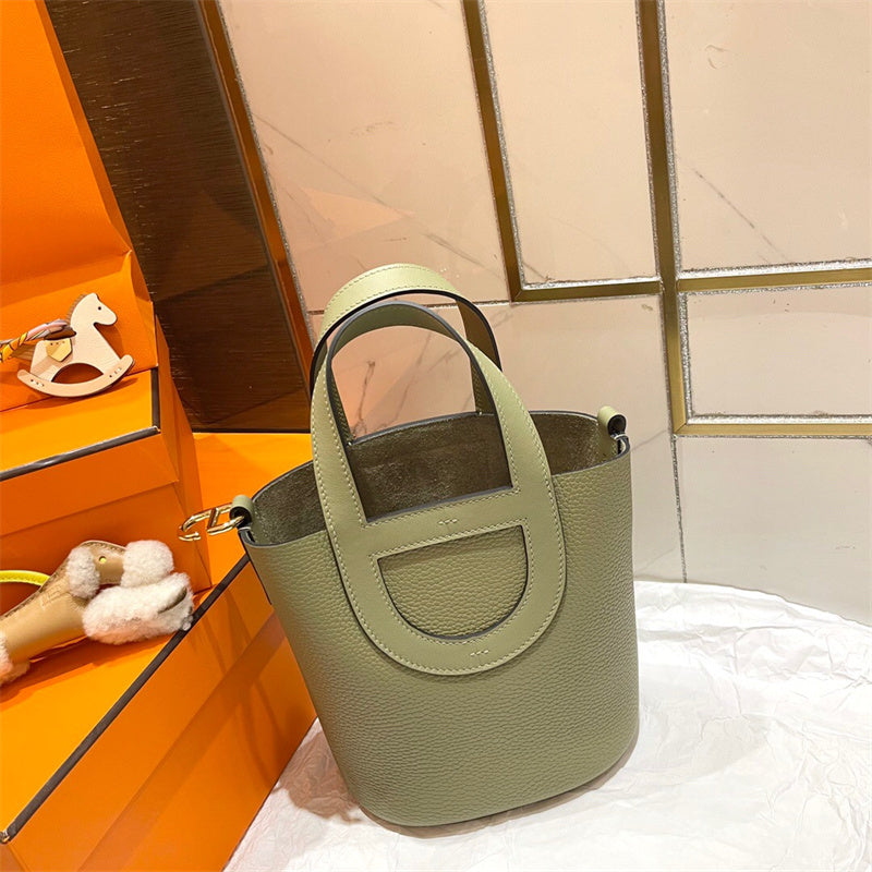 Close-up detail of poised bag design