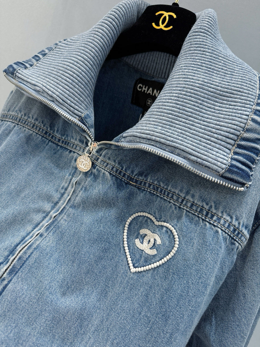 Chanel Denim Jacket – luxury designer piece at Bellvora