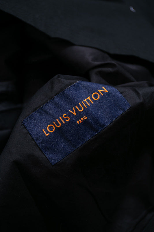 Back view of Louis Vuitton luxury clothing with streetwear-inspired cut