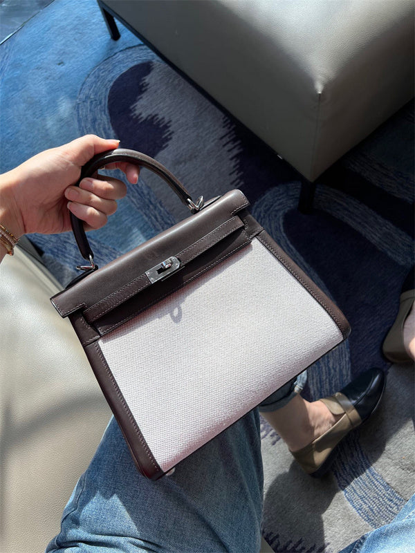 Timeless satchel carried on shoulder