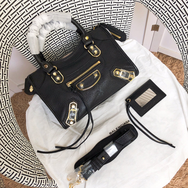 Front view of statement structured women's handbag – women's statement bag