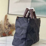 Close-up detail of modern classic women's handbag – women's everyday handbag