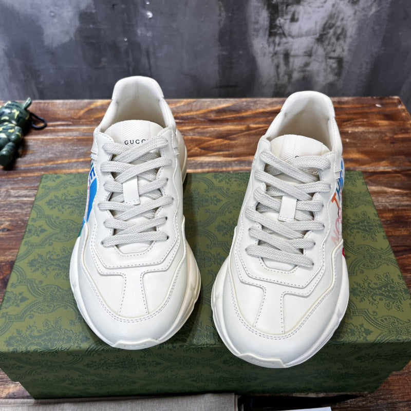 Gucci bold contrast luxury sneakers view 8 signature lace-up style