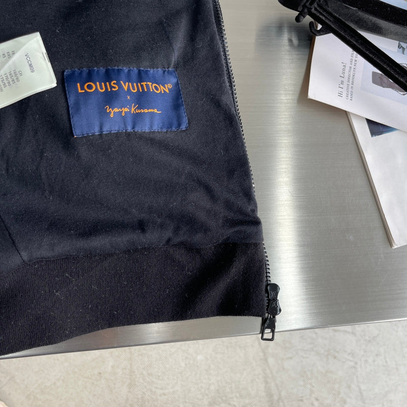 Back view of Louis Vuitton luxury clothing with everyday silhouette