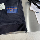 Back view of Louis Vuitton luxury clothing with everyday silhouette