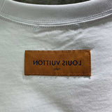 Front view of Louis Vuitton cotton t-shirt with runway-inspired design