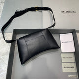 Polished Vegan Leather Handbag - Statement Silhouette | Women's Designer-Inspired Purse #514 - close-up detail shot (image 3) of designer-inspired handbag