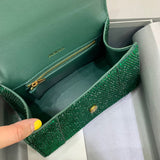 Classic Faux Leather Handbag - Sleek Minimalist Lines | Women's Designer-Inspired Purse #536 - alternate angle view (image 8) of designer-inspired handbag