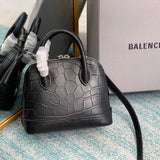 Polished Premium PU Leather Handbag - Smooth Faux-Leather Exterior | Women's Premium Handbag #655 - close-up detail shot (image 3) of designer-inspired handbag